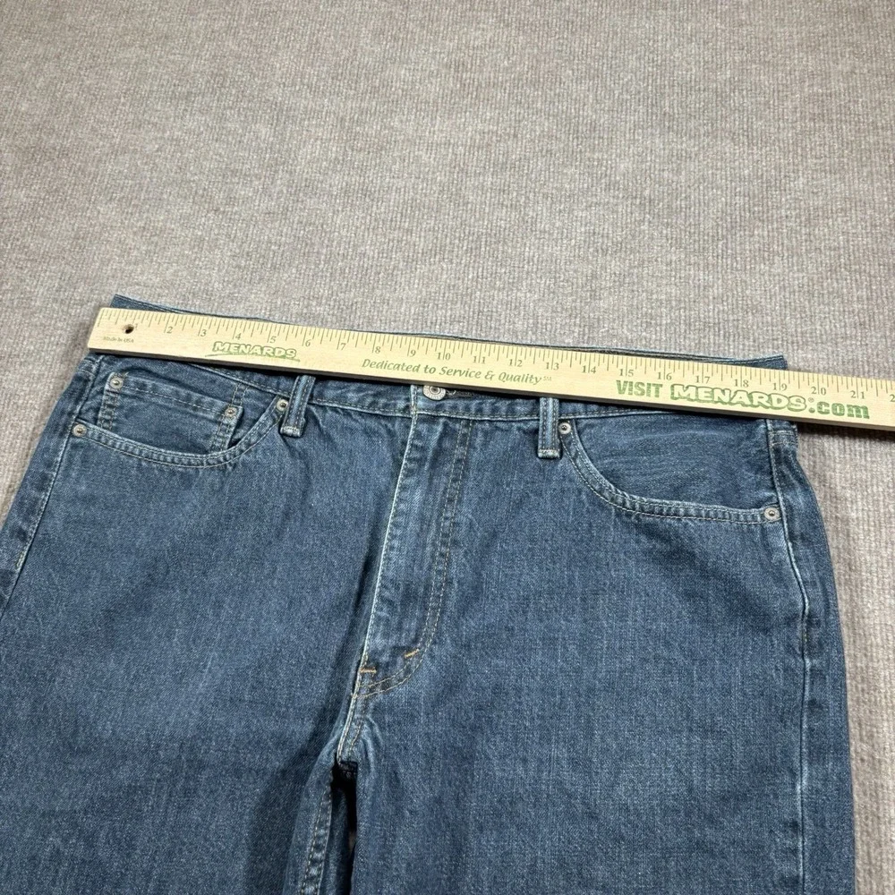 Levis 514 Jeans‎ Mens 38x32 Straight Fit Medium Wash Blue Denim Cotton
